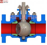 O型球閥內部結構示意圖